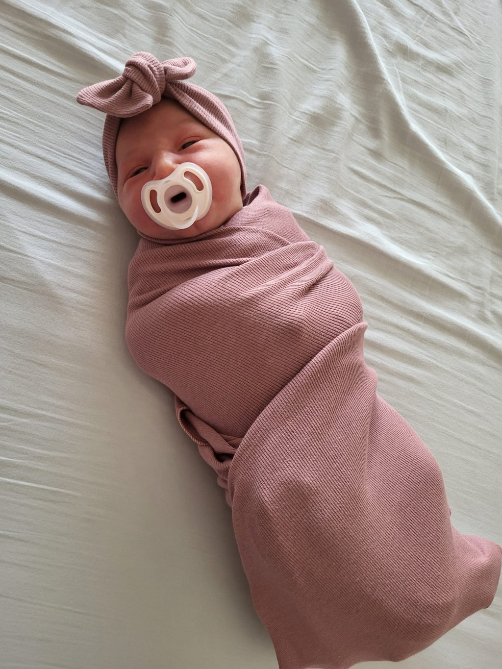 Baby ribbed Tie Headband