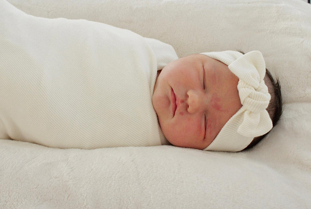 Baby ribbed Tie Headband