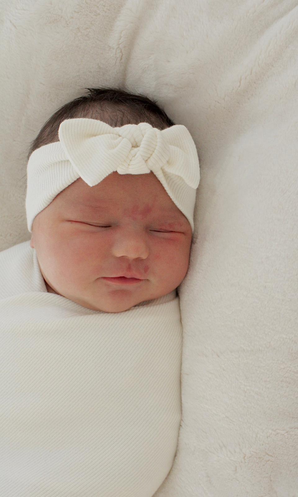 Baby ribbed Tie Headband