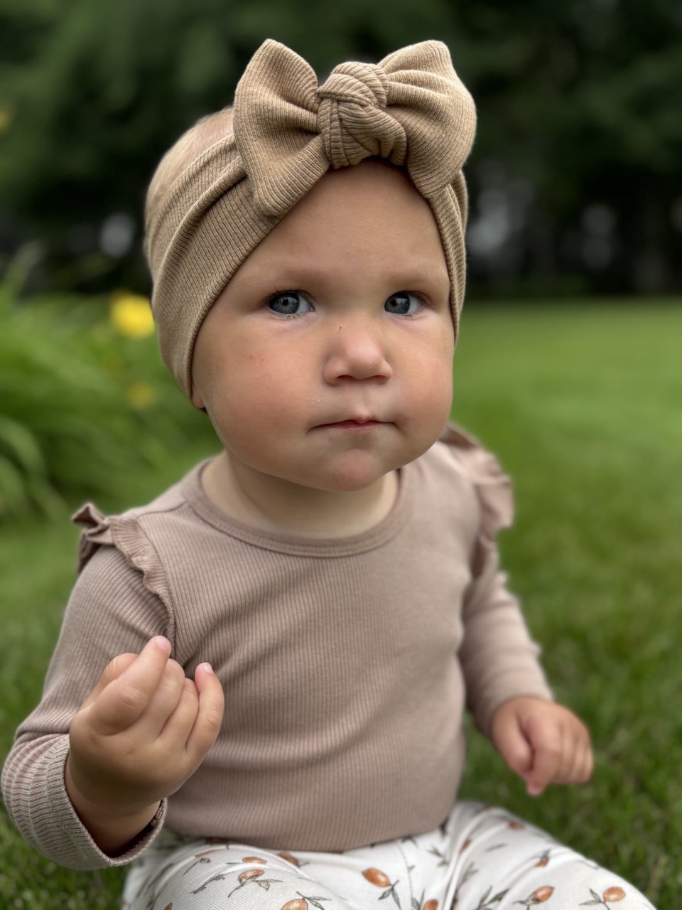 Baby ribbed Tie Headband
